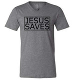 Men's Jesus Saves V-Neck