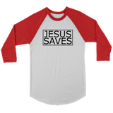 Jesus Saves Baseball Tee