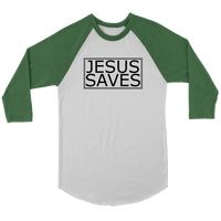 Jesus Saves Baseball Tee