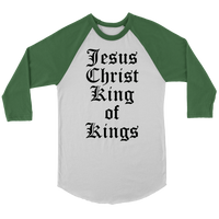 Jesus Christ King Baseball Tee