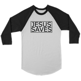 Jesus Saves Baseball Tee