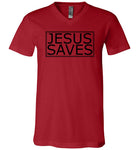Men's Jesus Saves V-Neck
